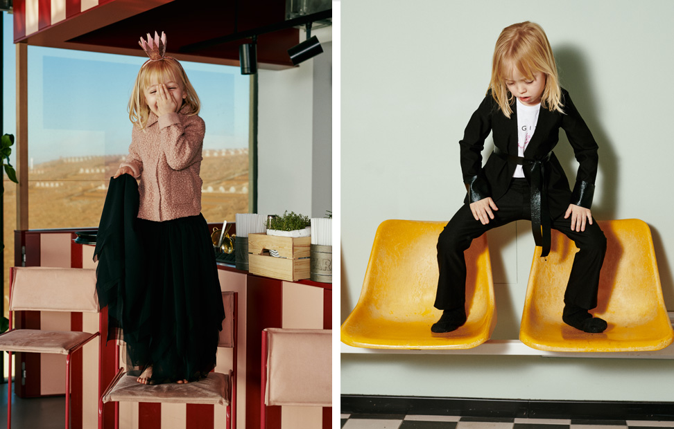 Es’Given mini by Simona Mazzei, kids lookbook Campaign Fall Winter 2019/20. Riccardo Polcaro, fotografo moda bambino.